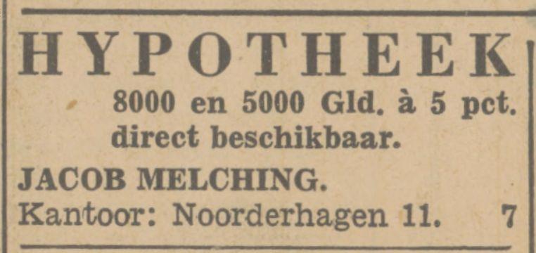 Noorderhagen 11 Jacob Melching advertentie Tubantia 25-11-1932.jpg