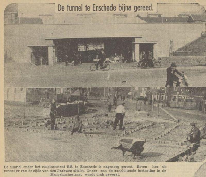 Prinsessetunnel bijna gereed. krantenfoto Tubantia 23-10-1937.jpg