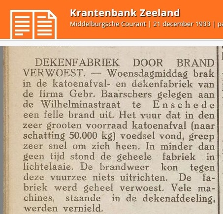 Wilhelminastraat 21-12-1933 brand dekenfabriek Fa. Gebr. Baarschers.jpg