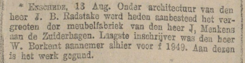 Zuiderhagen meubelfabriek J. Menkens krantenbericht 15-8-1907.jpg