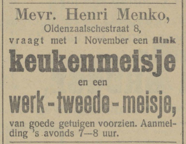 Oldenzaalschestraat 8 Henri Menko advertentie Tubantia 25-7-1913.jpg