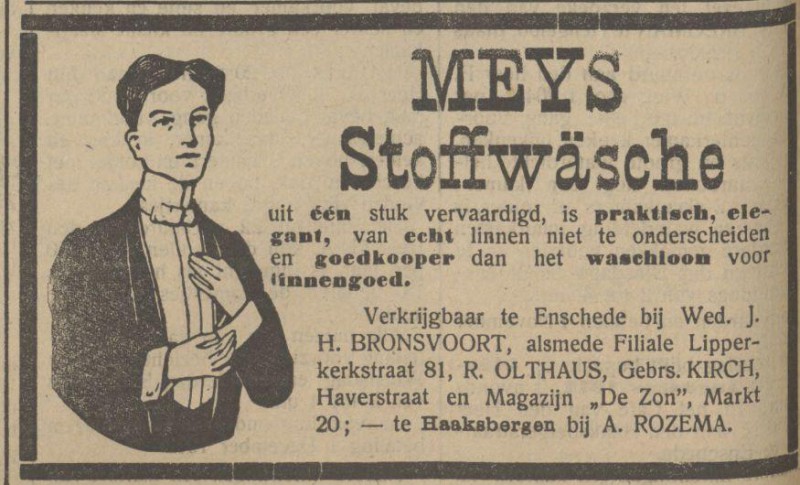 Markt 20 Magazijn De Zon advertentie Tubantia 17-8-1912.jpg