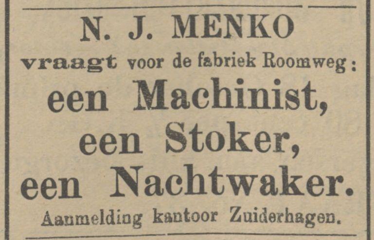 Roomweg N.J. Menko advertentie Tubantia 19-10-1909.jpg
