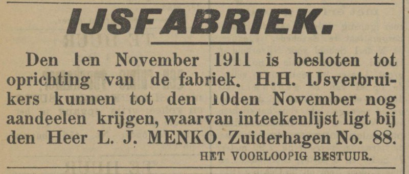 Zuiderhagen 88 L.J. Menko advertentie Tubantia 4-11-1911.jpg