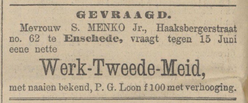 Haaksbergerstraat 62 S. Menko Jr. advertentie 17-5-1909.jpg