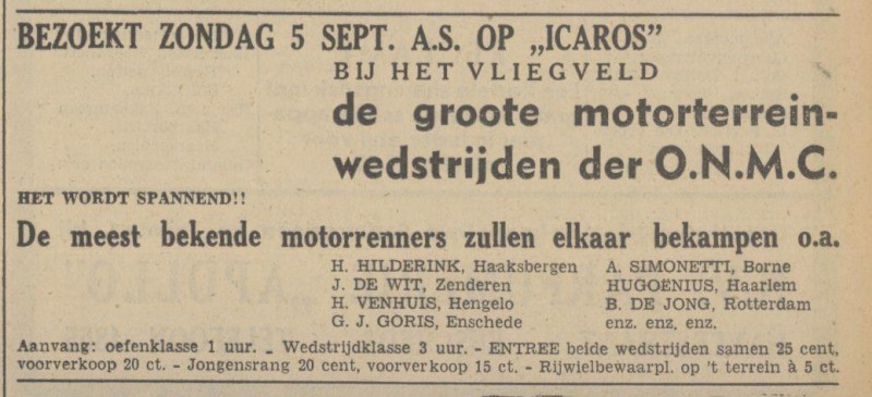 Vliegveld Twente Icaros advertentie Tubantia 3-9-1937.jpg