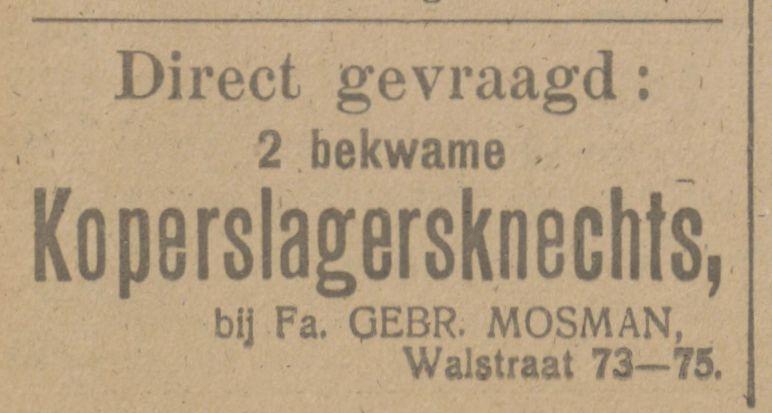 Walstraat 73-75 Fa. Gebr. Mosman advertentie Tubantia 4-4-1916.jpg
