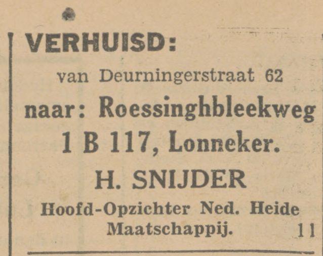 Deurningerstraat 62 H. Snijder Hoofd-Opzichter Ned. Heide Maatschappij advertentie Tubantia 18-2-1931.jpg
