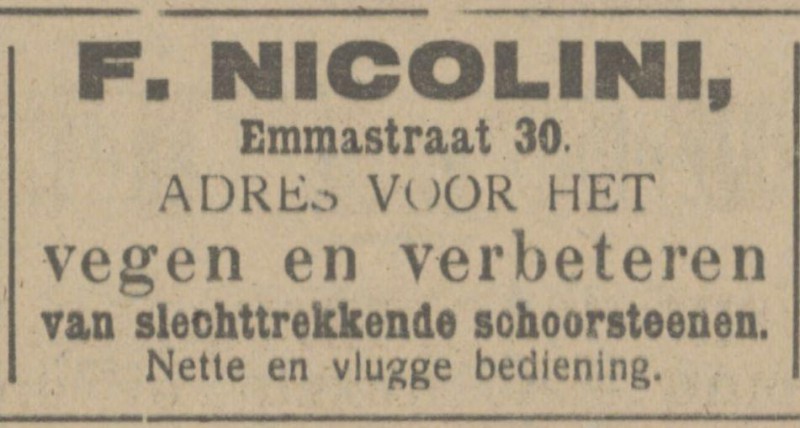 Emmastraat 30 F. Nicolini advertentie Tubantia 12-1-1916.jpg