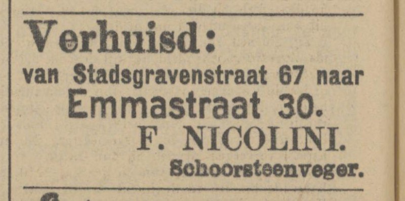 Emmastraat 30 F. Nicolini schoorsteenveger advertentie Tubantia 24-5-1913.jpg