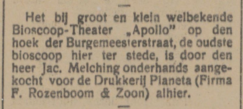 Burgemeesterstraat Bioscoop Apollo krantenbericht Tubantia 29-5-1915.jpg