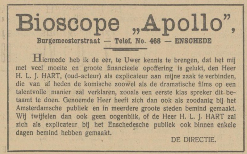 Bioscoop Apollo advertentie Tubantia 12-2-1913.jpg