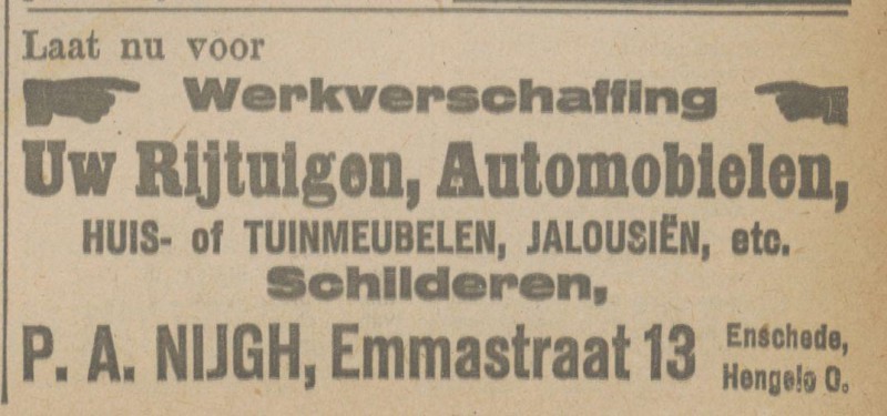 Emmastraat 13 P.A. Nijgh advertentie Tubantia 10-11-1917.jpg