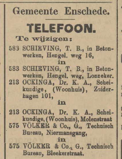 Molenstraat Dr. K.A. Ockinga Scheikundige advertentie Tubantia 5-8-1911.jpg