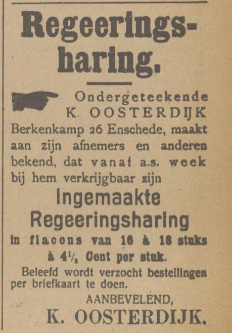 Berkenkamp 26 K. Oosterdijk advertentie Tubantia 28-10-1916.jpg