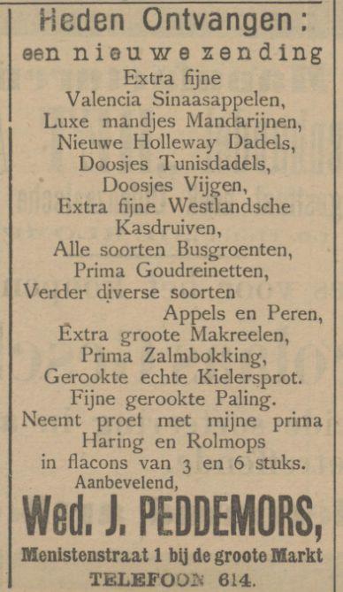 Menistenstraat 1 Wed. J. Peddemors advertentie Tubantia 4-12-1912.jpg
