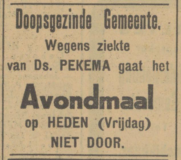 Ds. Pekema advertentie Tubantia 29-3-1929.jpg