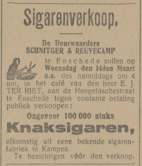 Hengeloschestraat cafe E.J. ter Riet advertentie Tubantia 13-3-1917.jpg