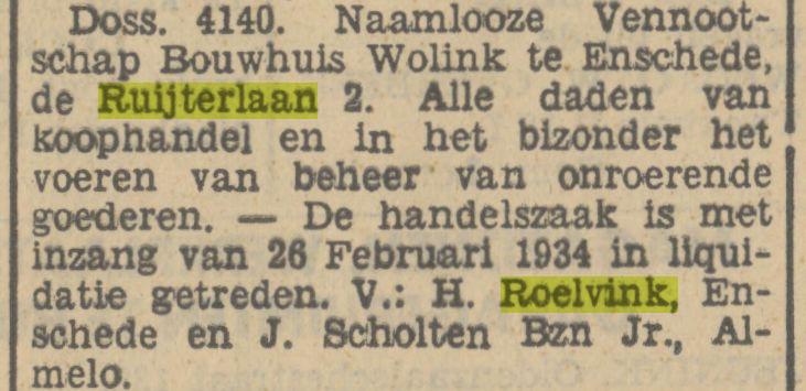 De Ruijterlaan 2 H. Roelvink krantenbericht Tubantia 3-3-1934.jpg