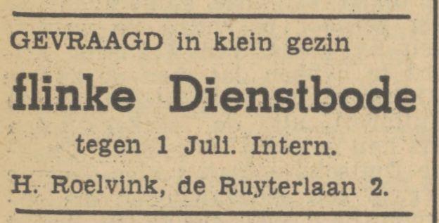 De Ruyterlaan 2 H. Roelvink advertentie Tubantia 30-5-1940.jpg