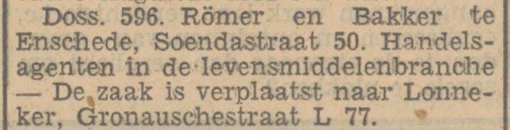 Soendastraat 50 Römer Handelsagent krantenbericht Tubantia 25-8-1932.jpg