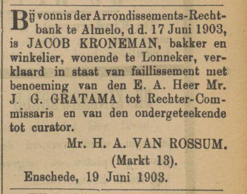 Markt 13 Mr. H.A. van Rossum advertentie Tubantia 20-6-1903.jpg