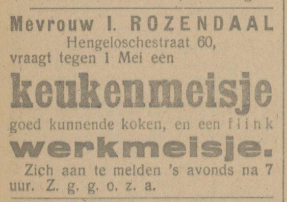 Hengeloschestraat 60 I. Rozendaal advertentie Tubantia 5-2-1916.jpg
