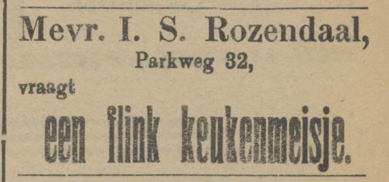 Parkweg 32 I.S. Rozendaal advertentie Tubantia 7-5-1910.jpg