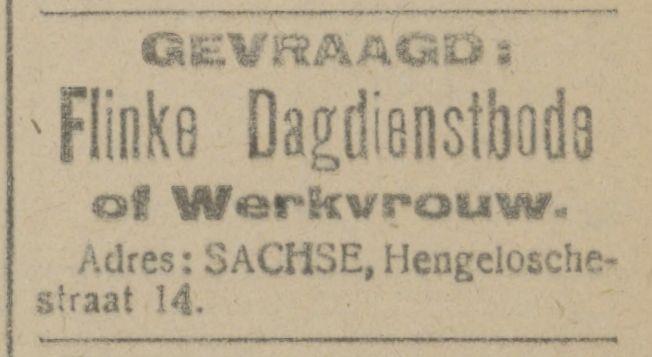Hengeloschestraat 14 Sachse advertentie Tubantia 4-8-1920.jpg