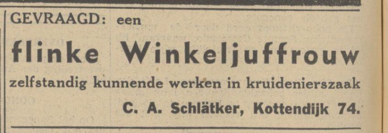 Kottendijk 74 C.A. Schlätker advertentie Tubantia 18-5-1937.jpg