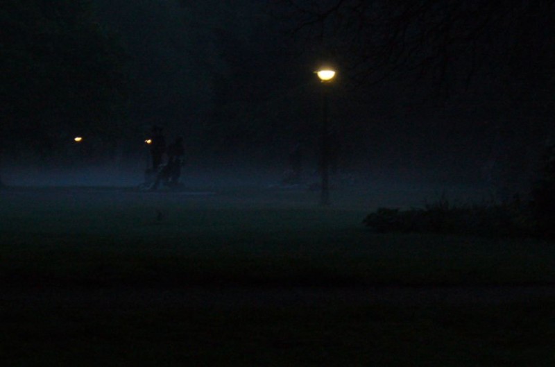 Volkspark beeldengroep in de avonddamp.JPG