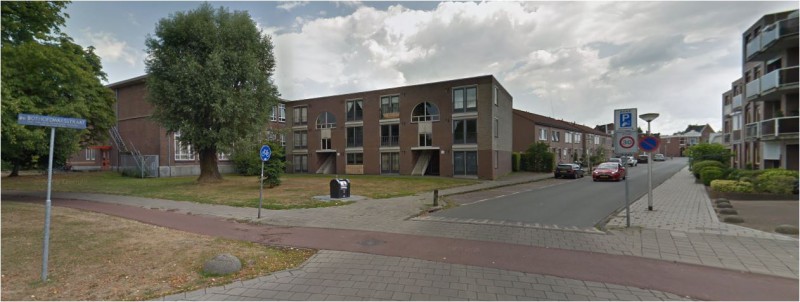 2e Bothofdwarsstraat vanaf de Hoge Bothofstraat gezien. Links stond Café Hermes. Naast de school van Willem..JPG