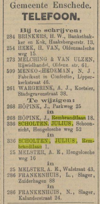 Rembrandtlaan 1 Julius Scholten advertentie Tubantia 19-9-1908.jpg