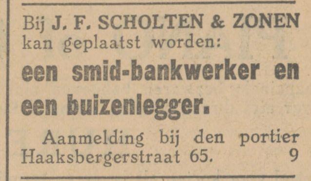 Haaksbergerstraat 65 J.F. Scholten & Zonen advertentie Tubantia 14-12-1929.jpg