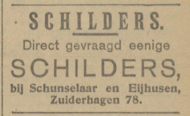 Zuiderhagen 78 Schunselaar & Eijhusen advertentie Tubantia 26-7-1921.jpg