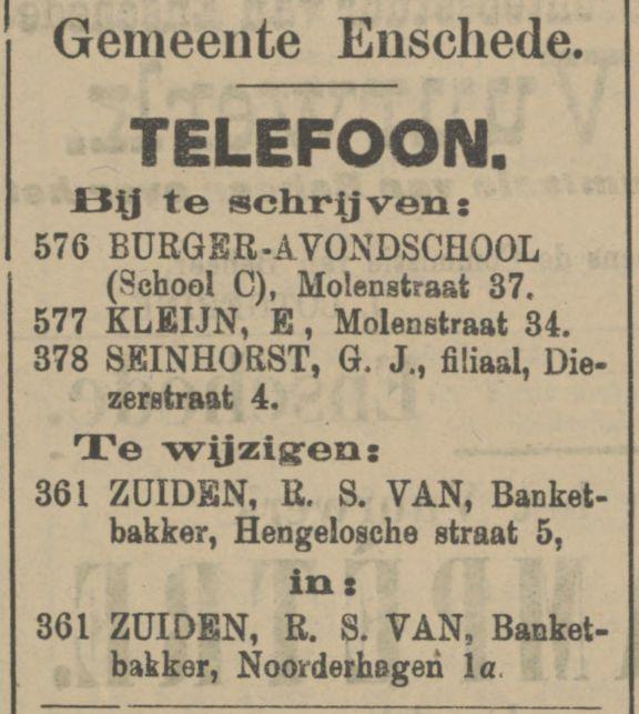 Diezerstraat 4 G.J. Seinhorst filiaal advertentie Tubantia 31-8-1909.jpg