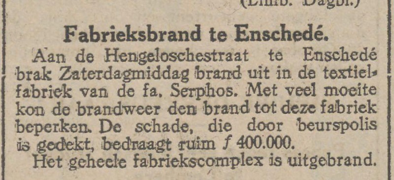 Hengeloschestraat Firma Serphos krantenbericht 20-10-1925.jpg