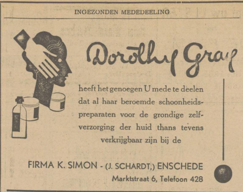 Marktstraat 6 Firma K. Simon advertentie Tubantia 6-11-1931.jpg