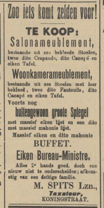 Koningstraat M. Spits Lzn. advertentie Tubantia 14-3-1911.jpg