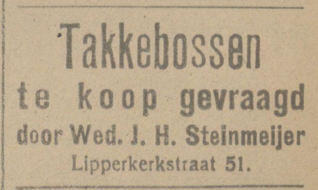 Lipperkerkstraat 51 J.H. Steinmeijeradvertentie Tubantia 1-10-1918.jpg
