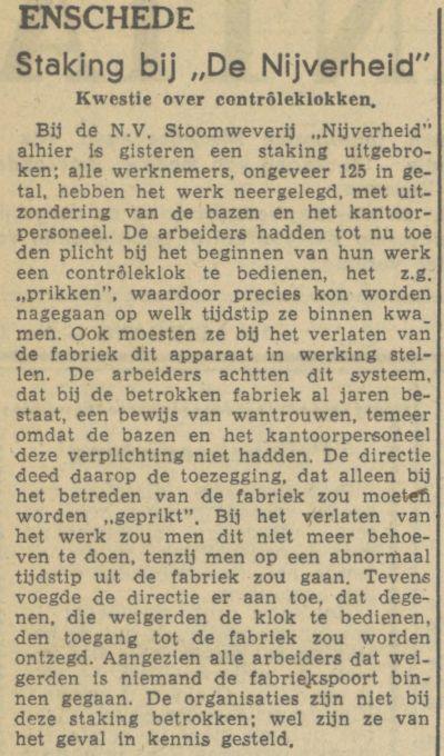 Haaksbergerstraat  Stoomweverij Nijverheid rantenbericht Tubantia 12-10-1946.jpg