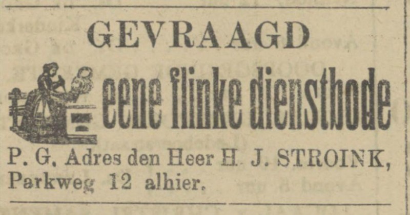 Parkweg 12 H.J. Stroink advertentie Tubantia 24-10-1907.jpg