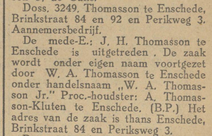 Brinkstraat 84 W.A. Thomasson krantenbericht Tubantia 15-10-1926.jpg