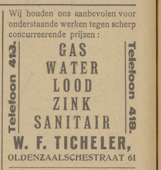 Oldenzaalschestraat 61 W.F. Ticheler advertentie Tubantia 28-5-1923.jpg