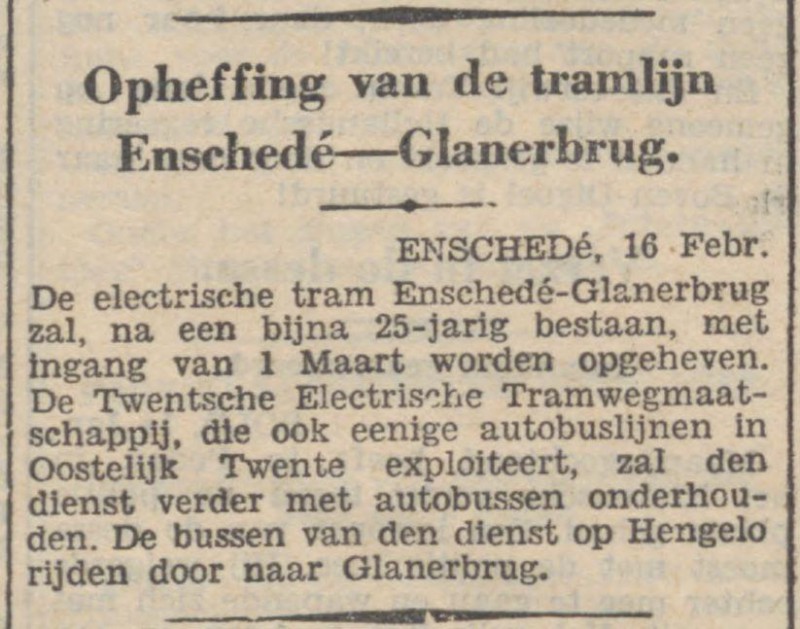 Twentsche Electrische Tramwegmaatschappij krantenbericht 16-2-1933.jpg