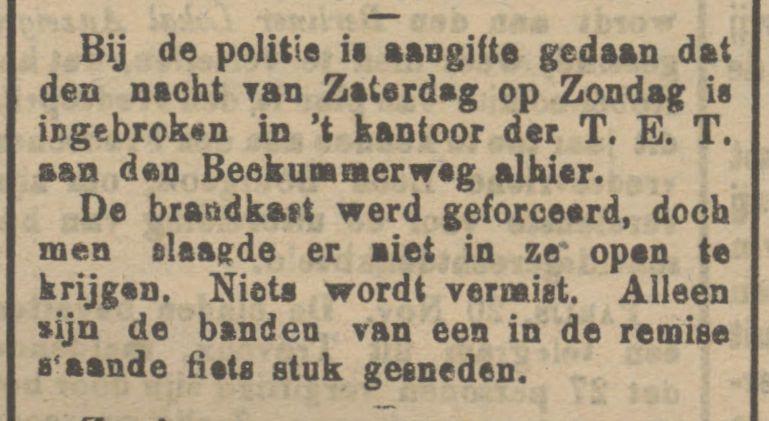 Beckumerweg kantoor T.E.T. krantenbericht Tubantia 21-11-1911.jpg