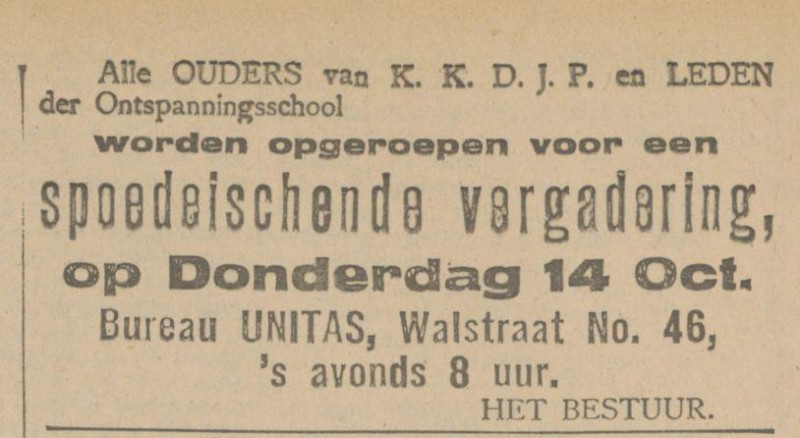 Walstraat 46 Bureau Unitas advertentie Tubantia 12-10-1920.jpg