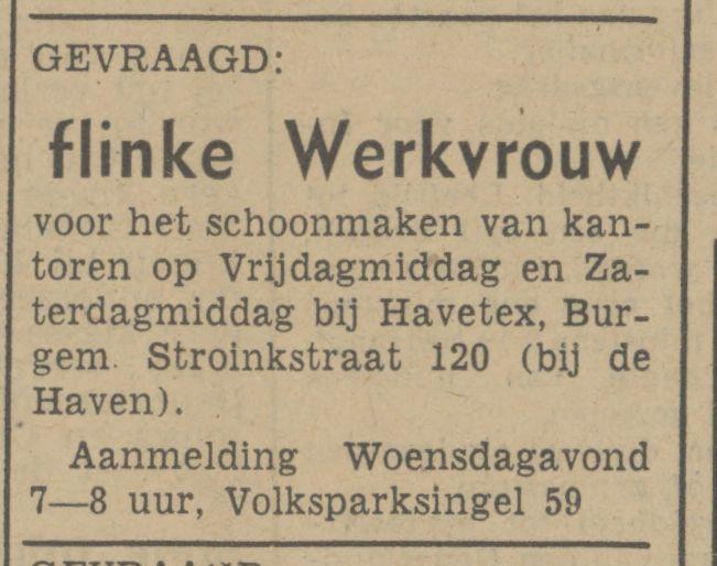 Burg. Stroinkstraat 120 Havetex advertentie Tubantia 28-10-1941.jpg