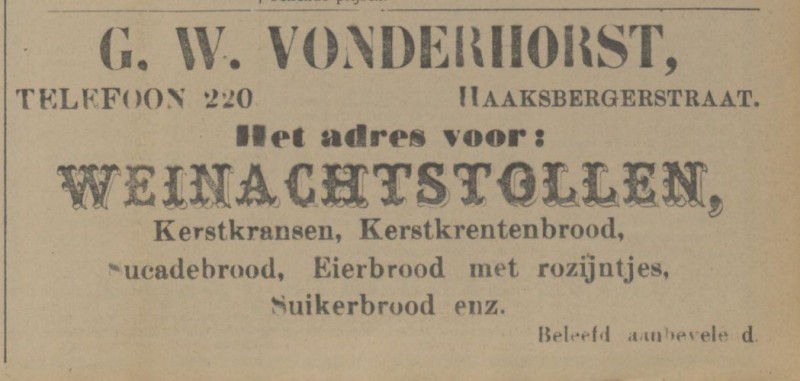 Haaksbergerstraat G.W. Vonderhorst advertentie Tubantia 23-12-1912.jpg
