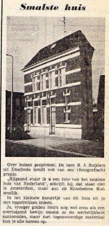 Kottendijk 9 het smalste huis krantenartikel.jpg